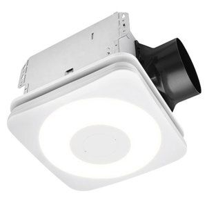 OREiN 160 CFM 1.0 Sones Bathroom Exhaust Fan with Light - 1500Lm LED Light